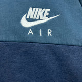 Nike Air Hoodie Mens Large Gray Swoosh Sportswear Full Zip Hooded Sweater