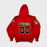 Vintage 90s Johnny Blaze Hoodie Mens Medium Red Hip Hop Hooded Sweater