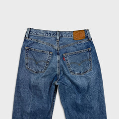 Levi's 501 '90s Style Jeans Womens 27x30 Blue Original Fit Straight Medium Wash Denim Pants