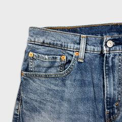Levi's 505 Jeans Mens 32x34 Blue Regular Fit Straight Leg Faded Medium Wash Denim Pants