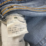 Levi's 505 Jeans Mens 34x32 Blue Regular Fit Straight Leg Stretch Medium Wash Denim Pants