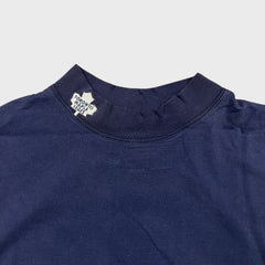 Vintage 90s Toronto Maple Leafs Pro Player Long Sleeve Tee Mens XL Blue Mock Neck
