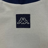 Kappa Hoodie Mens Large White Center Logo Athleticwear Pullover Hooded Sweater