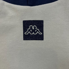 Kappa Hoodie Mens Large White Center Logo Athleticwear Pullover Hooded Sweater