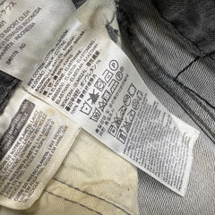 Levi's 514 Jeans Mens 33x32 Gray Slim Straight Fit Stone Wash Faded Denim Pants