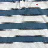 Vintage 90s Polo Ralph Lauren Company Shirt Mens Large White Flag Striped Short Sleeve