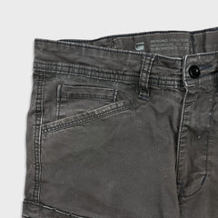 G-Star Raw Pants Mens 32x32 Gray Rovic Zip Straight Faded Wash Cargo Utility Trouser