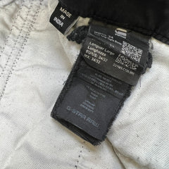 G-Star Raw Pants Mens 34x32 Black Straight Fit Casual Utility Cargo Trousers