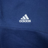 Adidas Essentials Hoodie Mens Small Blue Full Zip Lightweight Hooded Sweater