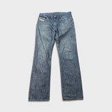 Diesel Service Spa Jeans Mens 33x32 Blue Medium Wash Straight Leg Denim Pants