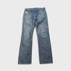 Diesel Service Spa Jeans Mens 33x32 Blue Medium Wash Straight Leg Denim Pants