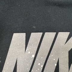 Nike Sportswear Hoodie Mens Medium Black Swoosh Pullover Hooded Sweatshirt