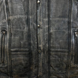 Milwaukee Leather Vest Mens 2XL Brown Roulette Distressed 10 Pocket Biker