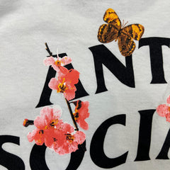 Anti Social Social Club Kochellum T Shirt Mens XL White ASSC Floral Butterfly Tee