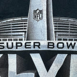 Vintage 2014 Super Bowl XLVIII T Shirt Mens XL Black Football NFL Sports Graphic Tee