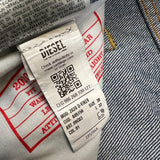 Diesel 2020 D-Viker Jeans Mens 38x30 Blue Regular Straight Fit Dark Wash Denim Pants