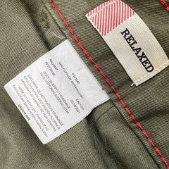 Dickies Pants Womens 32x31 Green Relaxed Faded Workwear Straight Leg Cargo