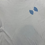 Vintage Y2K Antenna Software Tech T Shirt Mens Large White Distressed Promo Tee