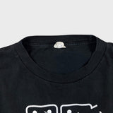 Vintage Y2K Problem Solved T Shirt Mens XL Black Sun Faded Novelty Funny Tee