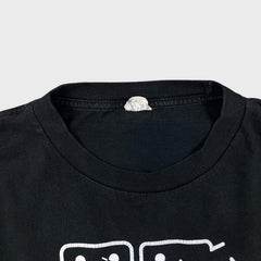 Vintage Y2K Problem Solved T Shirt Mens XL Black Sun Faded Novelty Funny Tee