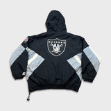Vintage 90s Starter Pro Line Oakland Raiders Jacket Mens XL Black NFL Football 1/4 Zip Pullover