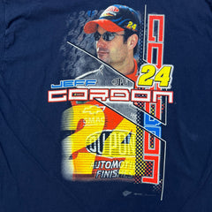 Vintage 2004 Jeff Gordon 24 NASCAR T Shirt Mens XL Blue Winner Circle Racing Tee