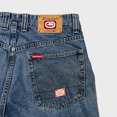 Vintage Y2K Ecko Unltd Jeans Mens 35x32 Blue Relaxed Straight Medium Wash Baggy Denim Pants