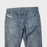 Diesel Service Spa Jeans Mens 33x32 Blue Medium Wash Straight Leg Denim Pants