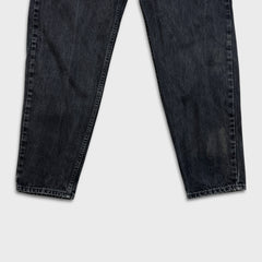 Vintage Levi's 550 Jeans Mens 34x30 Black USA Relaxed Fit Tapered Leg 90s Denim Pants