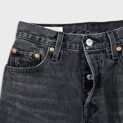 Levi's 501 '90s Style Jeans Womens 24x30 Black Original Fit Straight Dark Wash Denim Pants