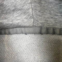 Adidas Hoodie Mens Large Gray Essentials Spell Out Full Zip Hooded Sweater