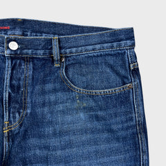 Diesel 2020 D-Viker Jeans Mens 38x30 Blue Regular Straight Fit Dark Wash Denim Pants