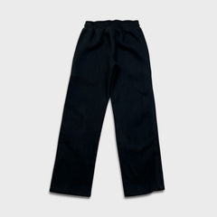 Adidas Sweatpants Mens Medium Black Spell Out Wide Leg Fleece Comfort Jogger