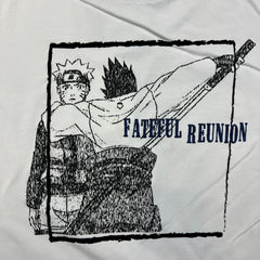 Uniqlo Naruto Shippuden T Shirt Mens Medium White Naruto Sasuke Fate Reunion Tee