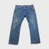 Levi's 501 Jeans Mens 38x30 Blue Original Fit Straight Medium Wash Denim Pants