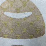 AAPE By A Bathing Ape T Shirt Mens Large White Distressed Monogram Moon Face Tee