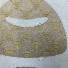 AAPE By A Bathing Ape T Shirt Mens Large White Distressed Monogram Moon Face Tee