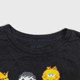 Neff x Sesame Street T Shirt Mens Medium Black Graphic Cartoon Short Sleeve Tee
