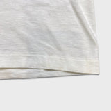 Vintage 80s Blank T Shirt Mens Medium White Single Stitch Basic Short Sleeve Tee