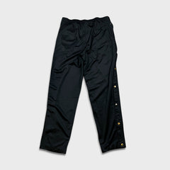 Vintage 90s Champion Track Pants Mens Medium Black USA Tear Away Athletic Jogger