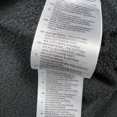 Adidas Hoodie Mens XL Black 3 Stripes Spell Out Pullover Hooded Sweater