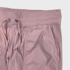 Lululemon Dance Studio Mid Rise Jogger Womens Size 12 Pink Taper Leg Athletic
