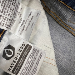 Levi's 502 Jeans Mens 36x32 Blue Regular Taper Fit Stretch Medium Wash Denim Pants