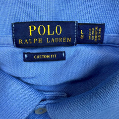 Polo Ralph Lauren Shirt Mens Large Blue Pony Casual Preppy Short Sleeve
