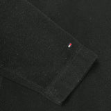 Vintage Y2K Tommy Hilfiger Fleece Mens Large Black Flag Full Zip Jacket