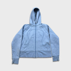 Lululemon Scuba Hoodie Womens Medium Blue Full Zip Sports Hooded Sweater