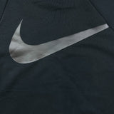 Nike Sportswear Sweatshirt Mens Small Black Big Swoosh Dri Fit Pullover Crewneck