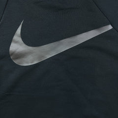 Nike Sportswear Sweatshirt Mens Small Black Big Swoosh Dri Fit Pullover Crewneck