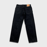 Vintage Y2K Levi's 550 Jeans Mens 33x30 Black Relaxed Fit Dark Wash Baggy Faded Denim Pants