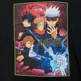 Crunchyroll Jujutsu Kaisen T Shirt Mens XL Black Anime Graphic Short Sleeve Tee